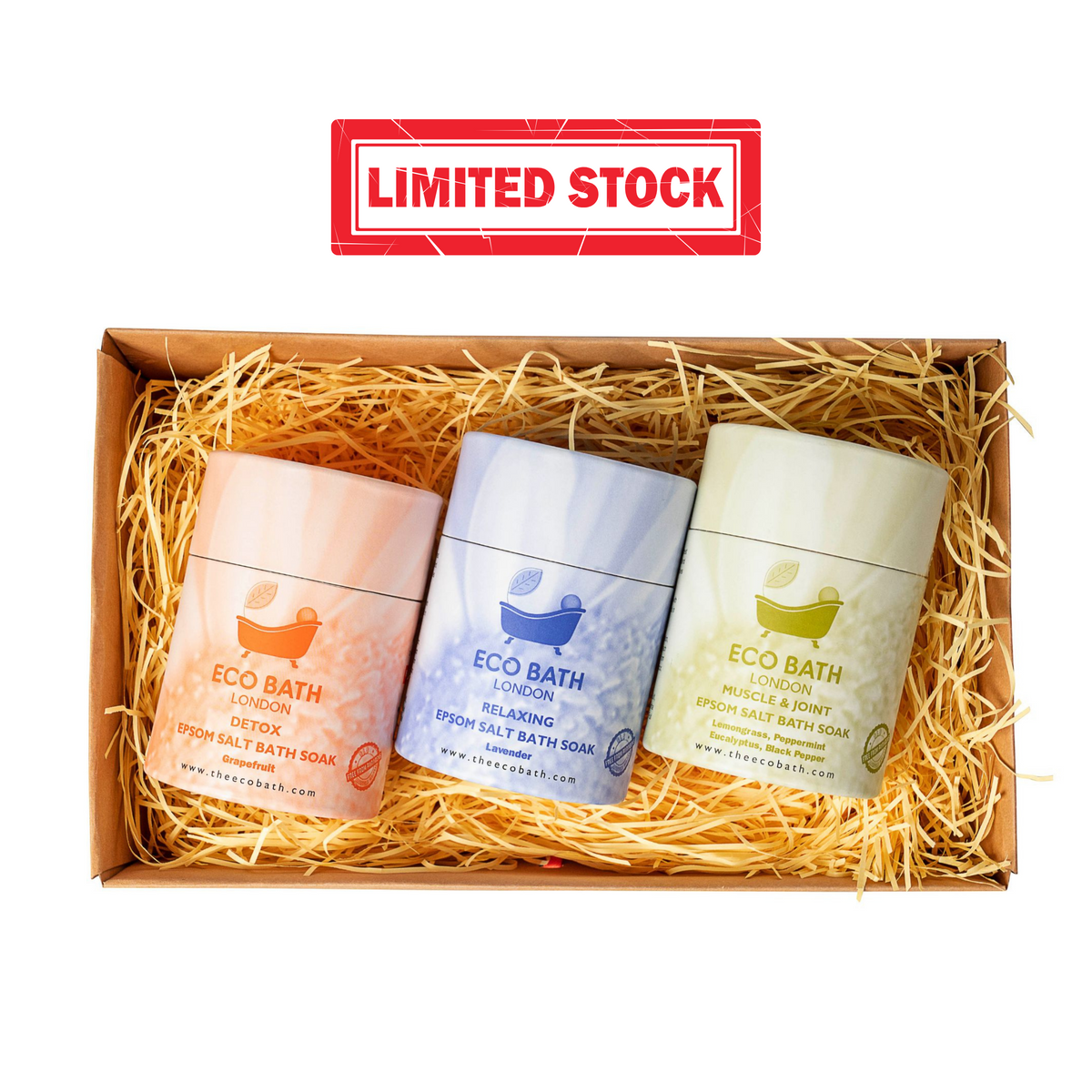 Eco Bath London Epsom Salt Gift Set - The Ultimate Christmas Offering for Retailers