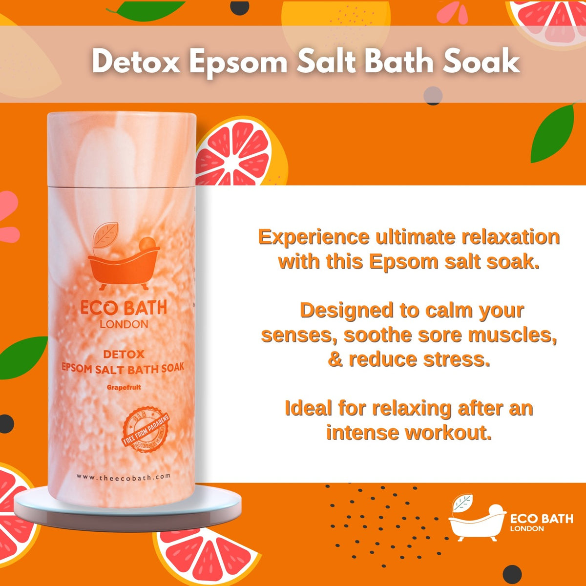 Eco Bath Detox Epsom Salt Bath Soak – Tube