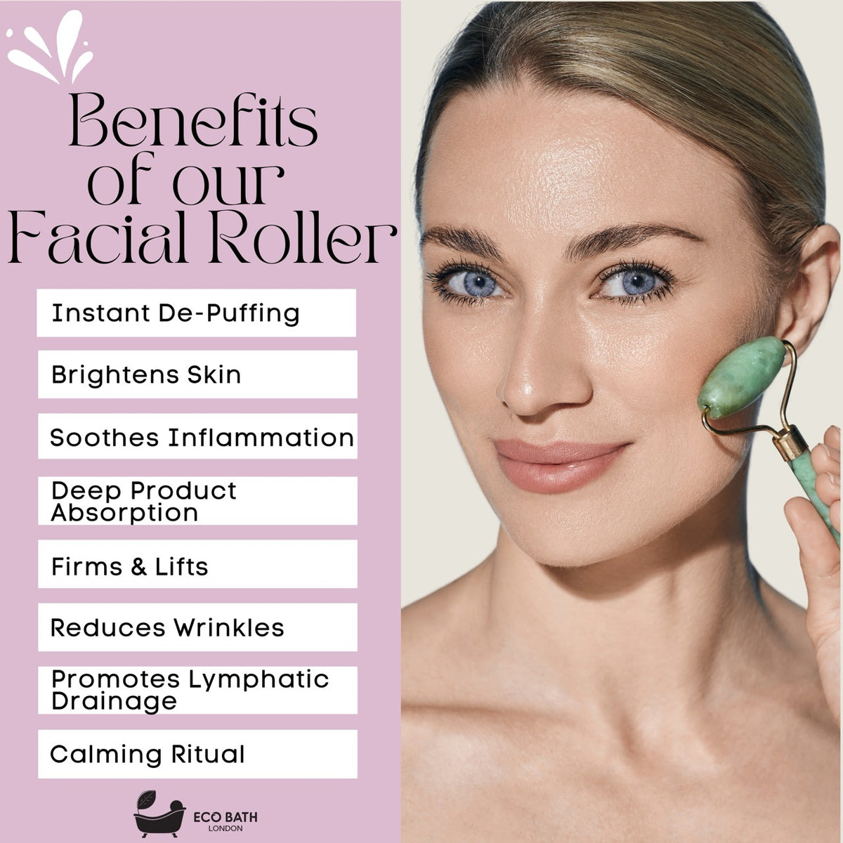 Öko-Bade-Jade-Gesichtsroller