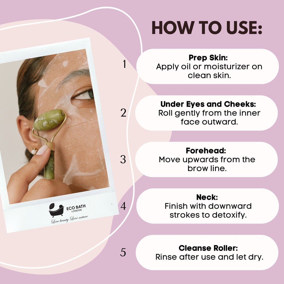 Öko-Bade-Jade-Gesichtsroller
