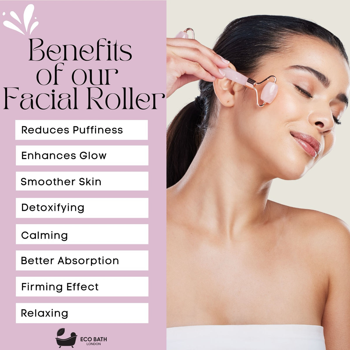 Öko-Bade-Jade-Gesichtsroller