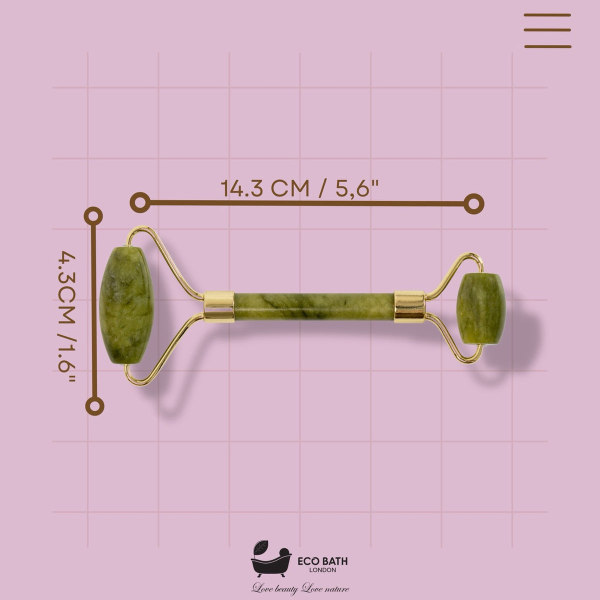 Öko-Bade-Jade-Gesichtsroller