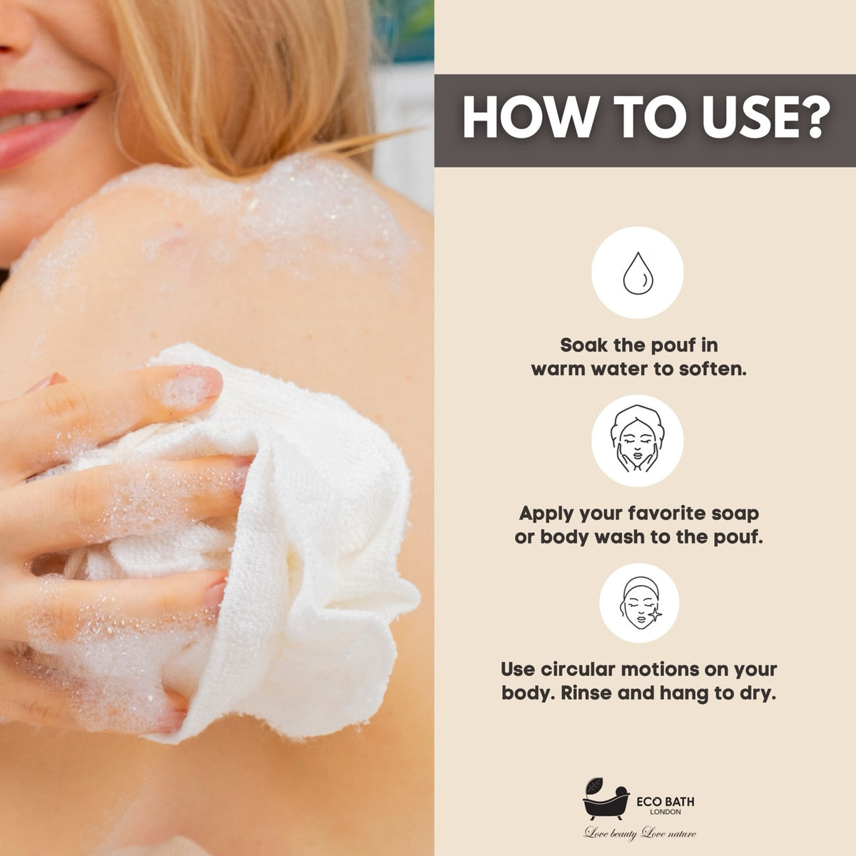 Bade- und Duschhocker aus Öko-Bambus