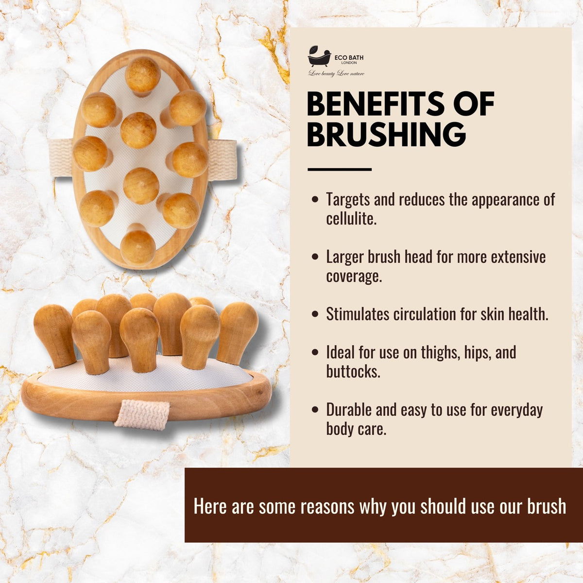 Eco Bath Cellulite Hand Brush Grand