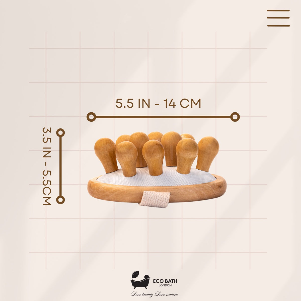 Eco Bath Cellulite Hand Brush Grand