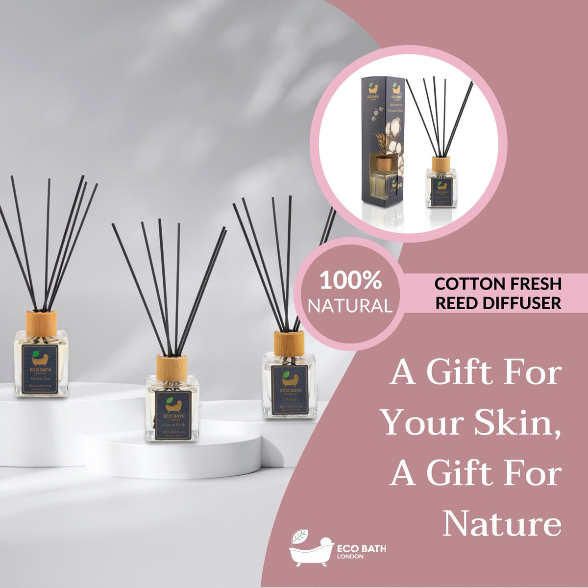 Eco Bath London Cotton Fresh Reed Diffusor