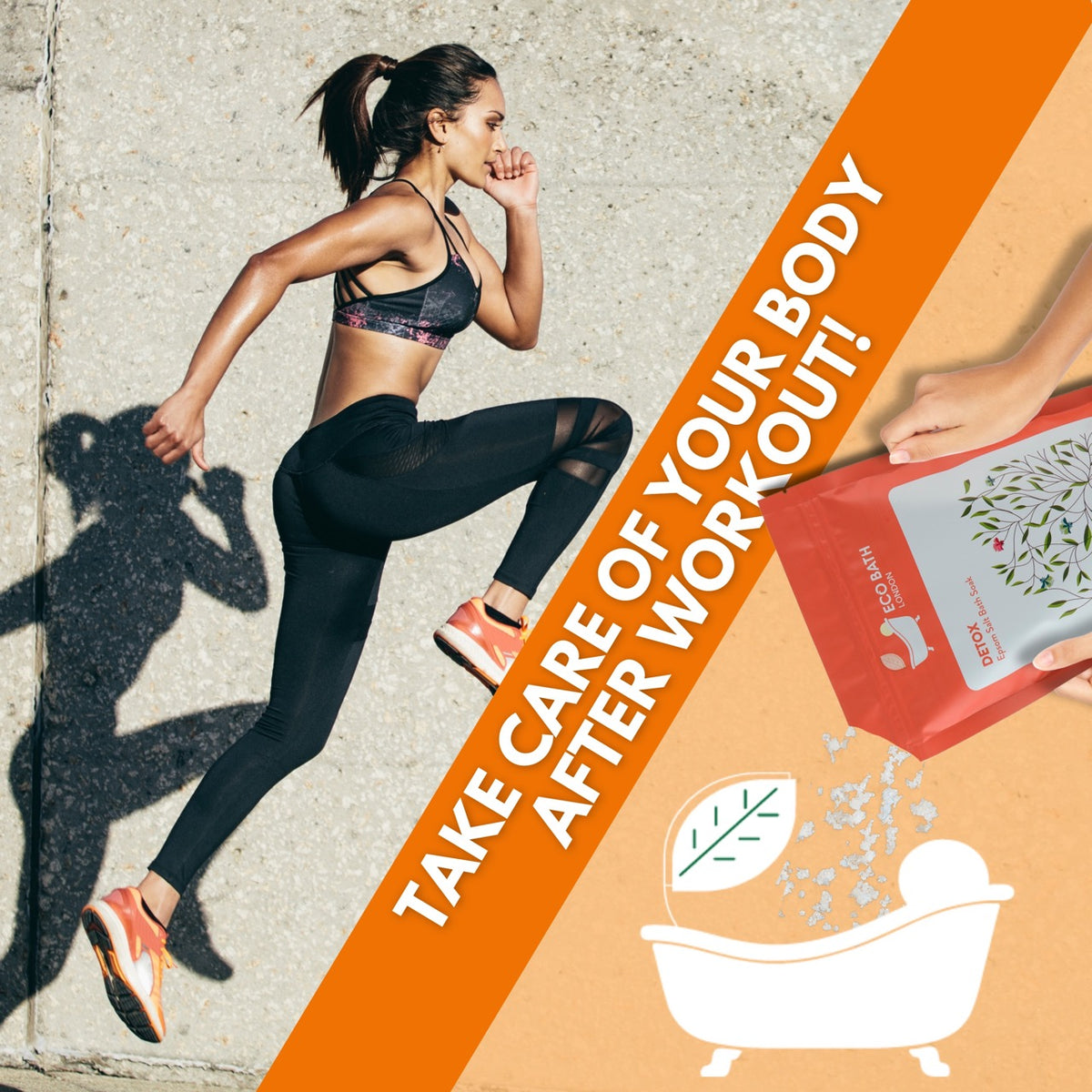 Eco Bath Detox Epsom Salt Bath Soak – Beutel | 500g und 1000g