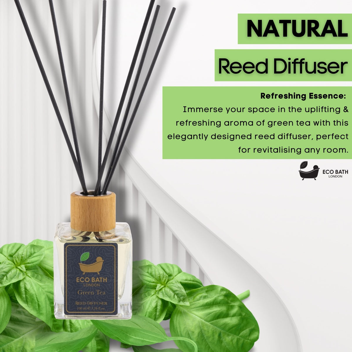 Eco Bath London Green Tea Reed Diffusor