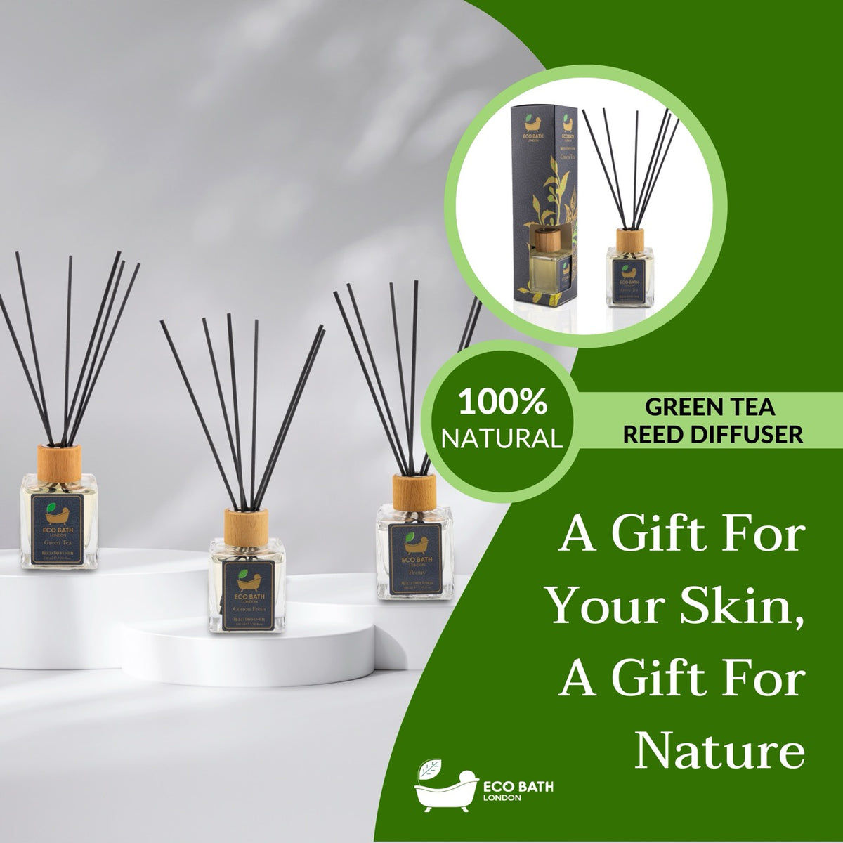 Eco Bath London Green Tea Reed Diffusor