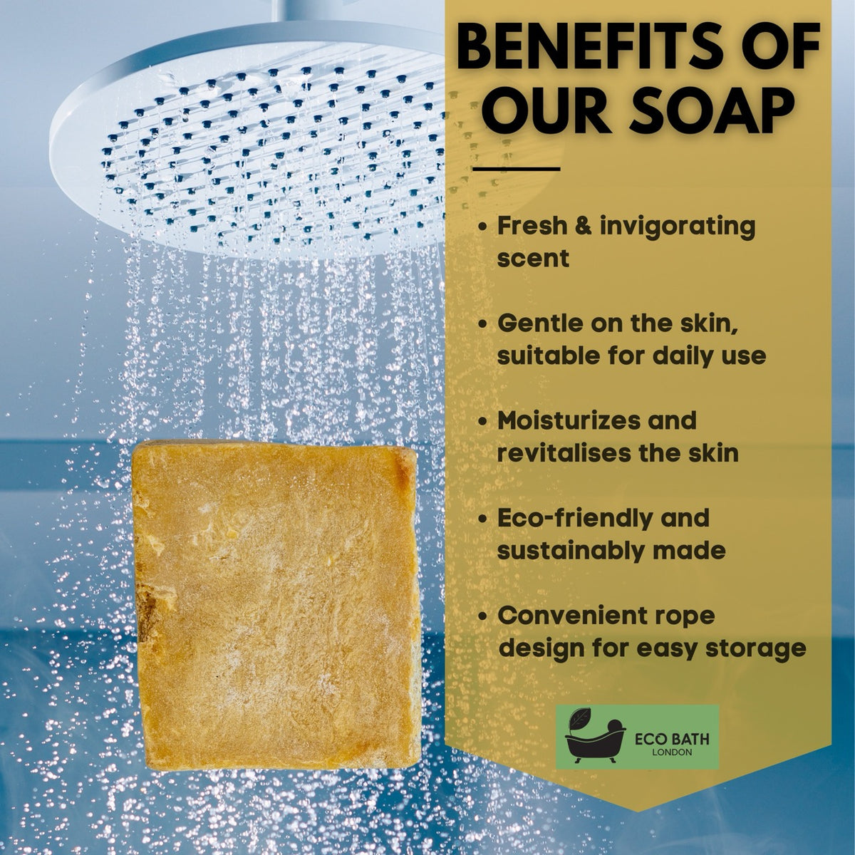 Savon Eco Bath Hand Made Baie & Olive (+/- 200gr)