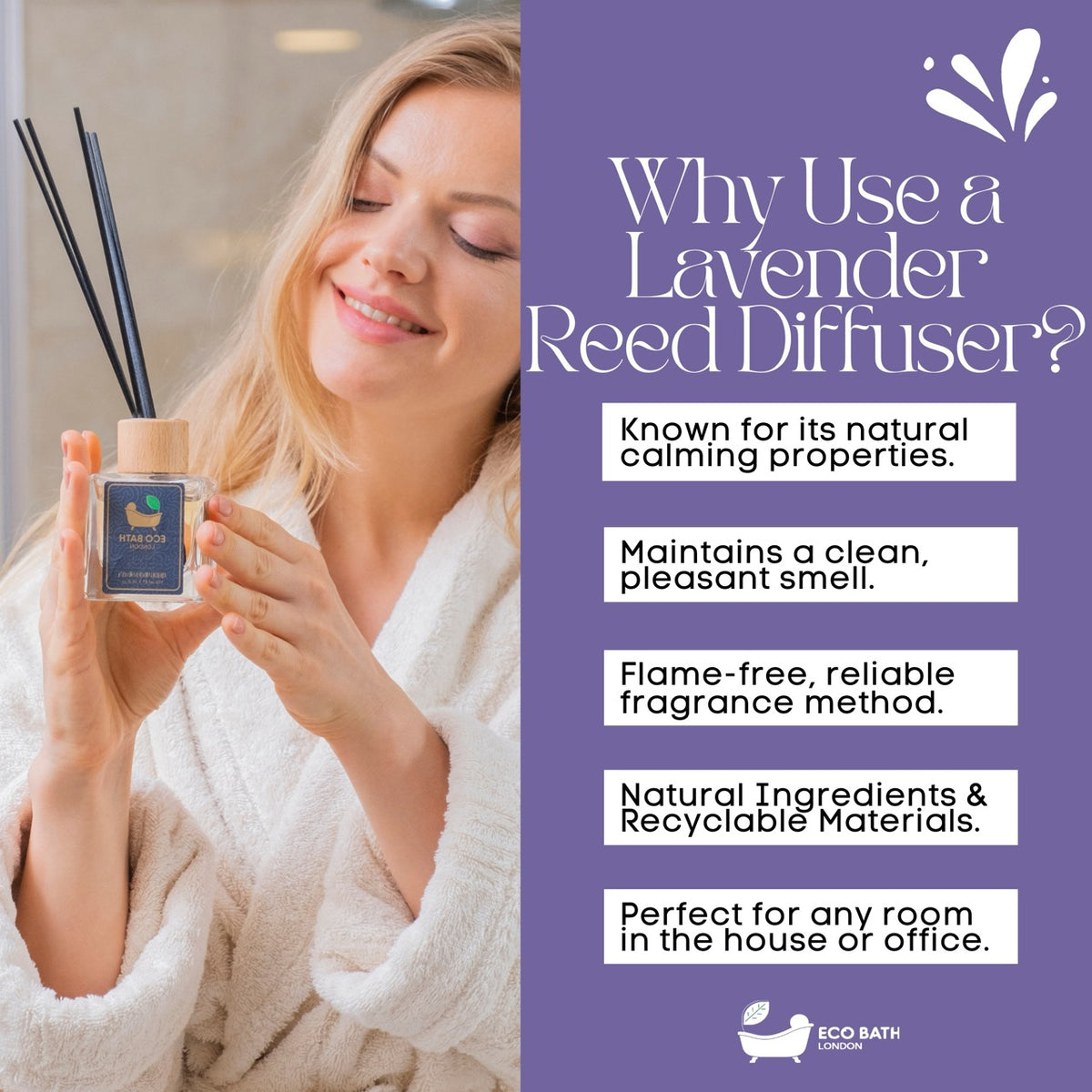 Eco Bath London Lavendel-Schilfdiffusor