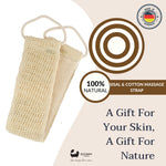Eco Bath Natural Bamboo & Sisal Back Strap