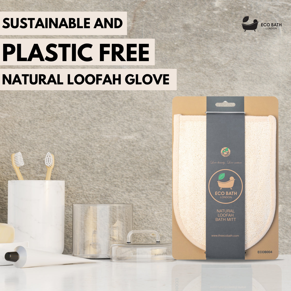 Eco Bath Badehandschuh aus natürlichem Luffa