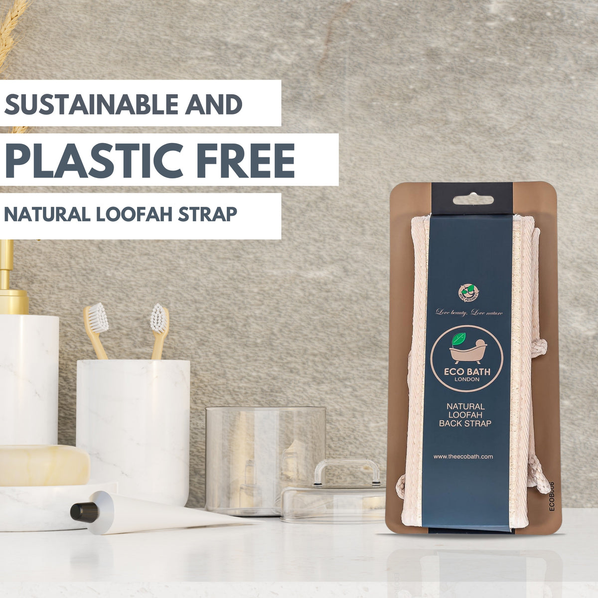 Eco Bath Natürliches Luffa-Band