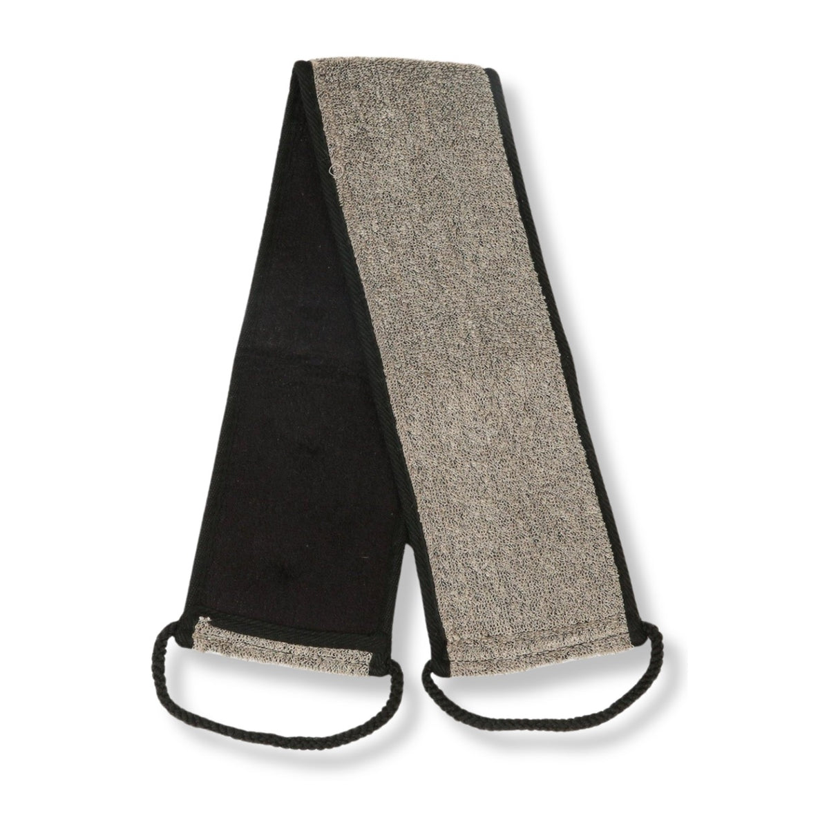 Eco Bath Natural Sisal Hanf Rückengurt Schwarz