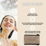 Eco Bath Natural Sisal Hanf Rückengurt Schwarz