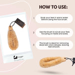 Japanische Spa-Fußbürste aus natürlichem Sisal