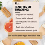 Eco Bath Nagelbürste aus natürlichem Sisal-Buchenholz