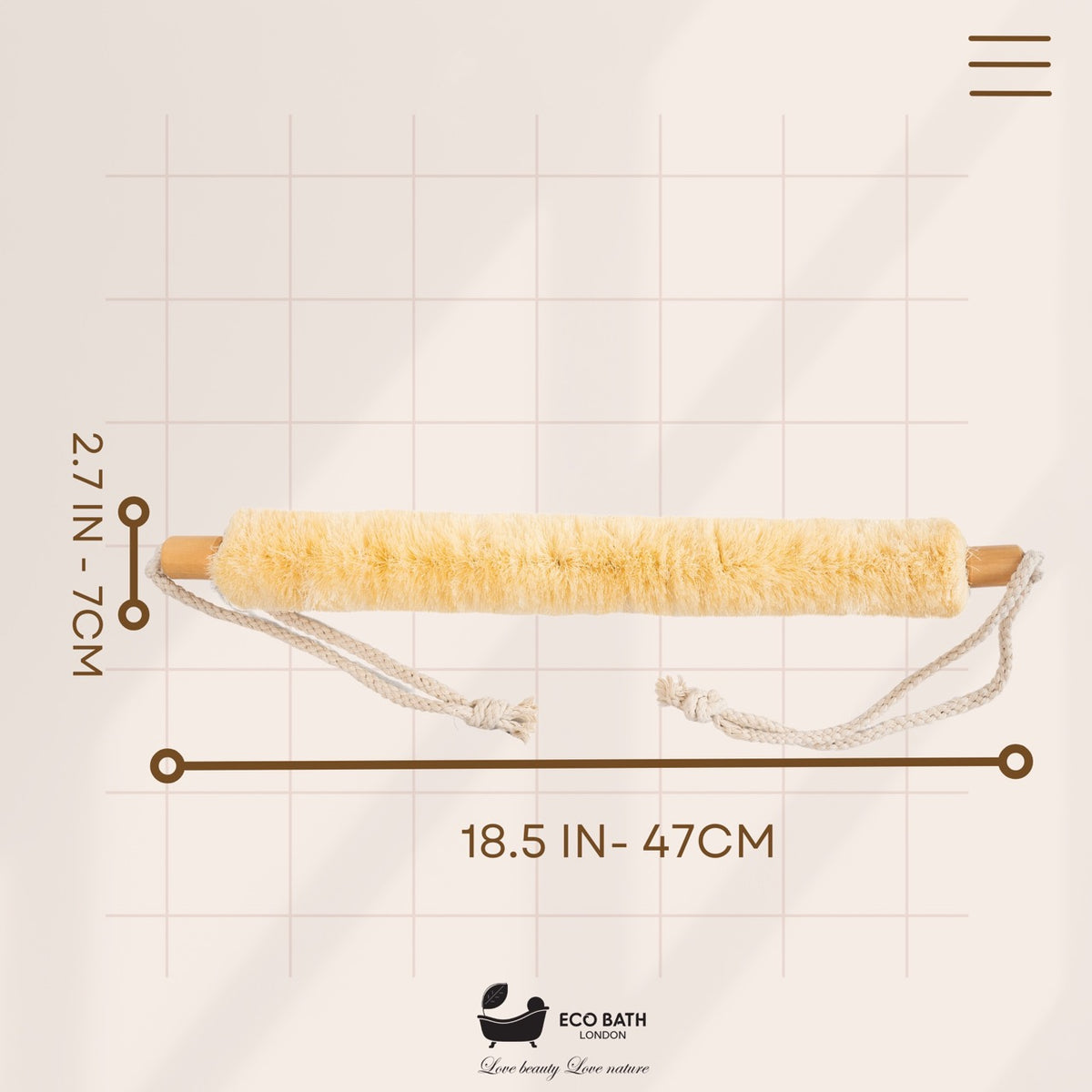 Eco Bath Natural Sisal Strap