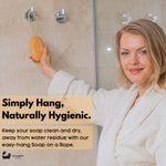 Öko-Badeseife Aprikose am Seil – 220 g