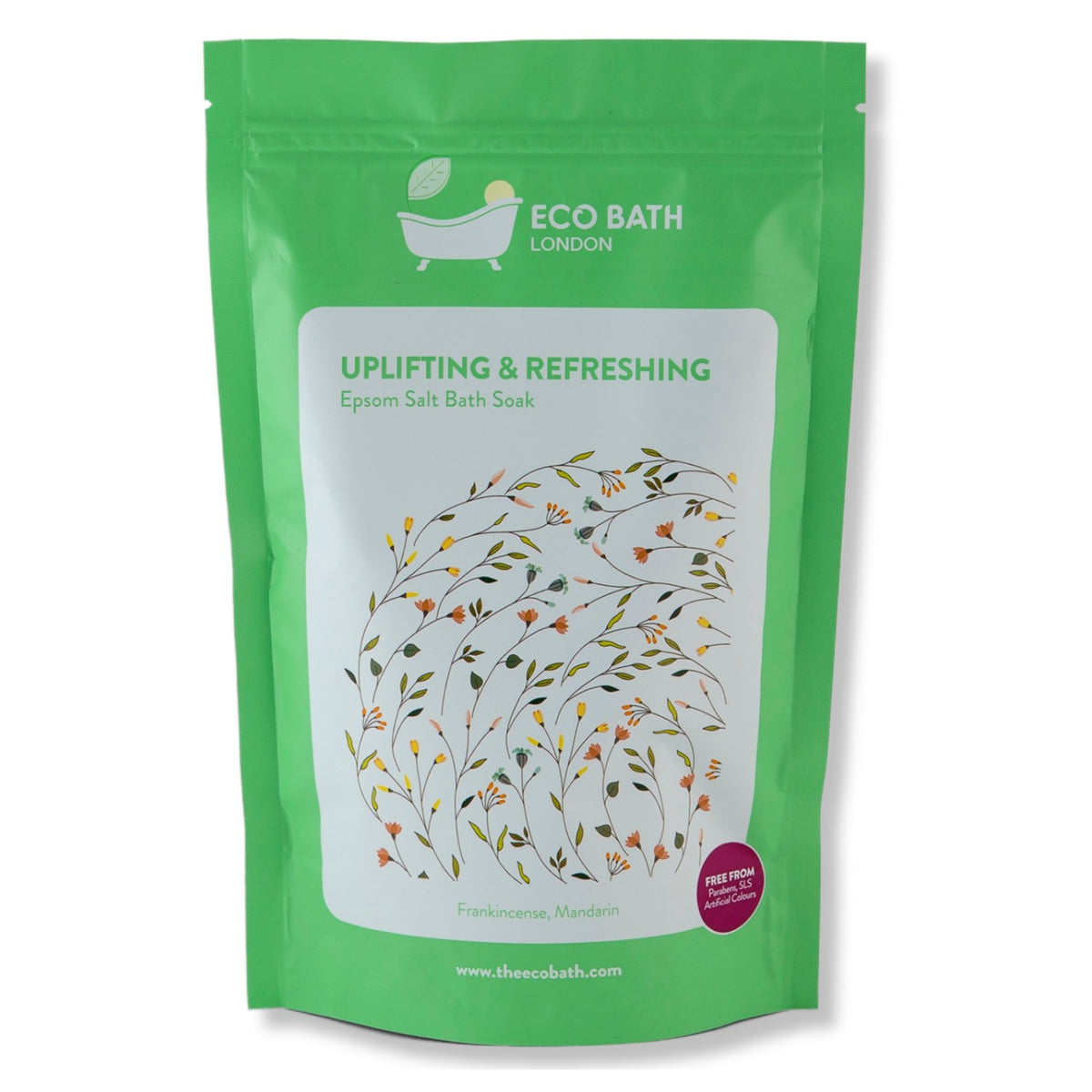 Eco Bath Uplifting and Refreshing Epsom Salt Bath Soak Pouch | 500g und 1000g