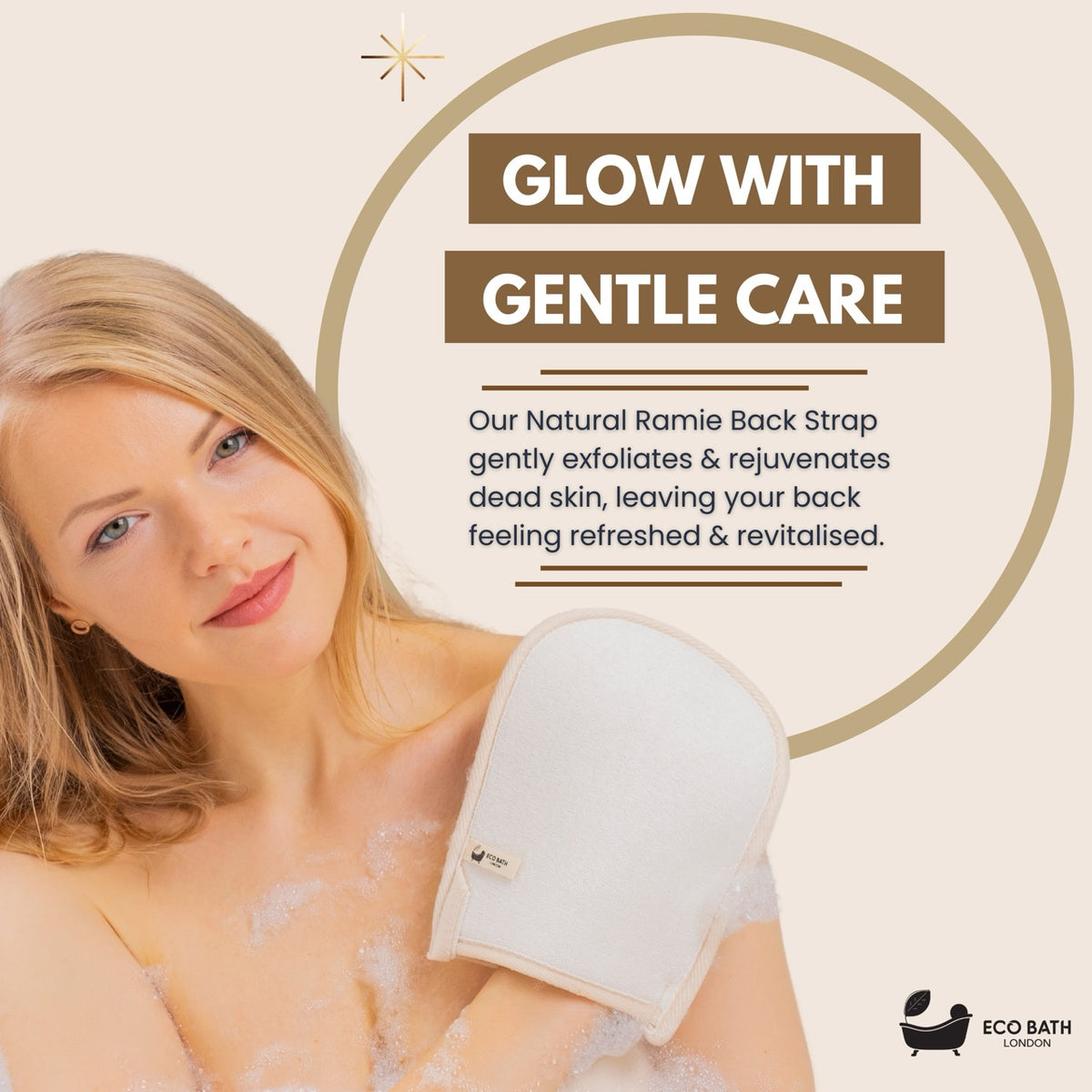 Eco Bath Natural Ramie Badehandschuh