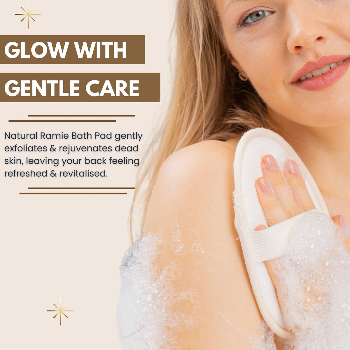 Eco Bath natürliche Ramie-Badematte