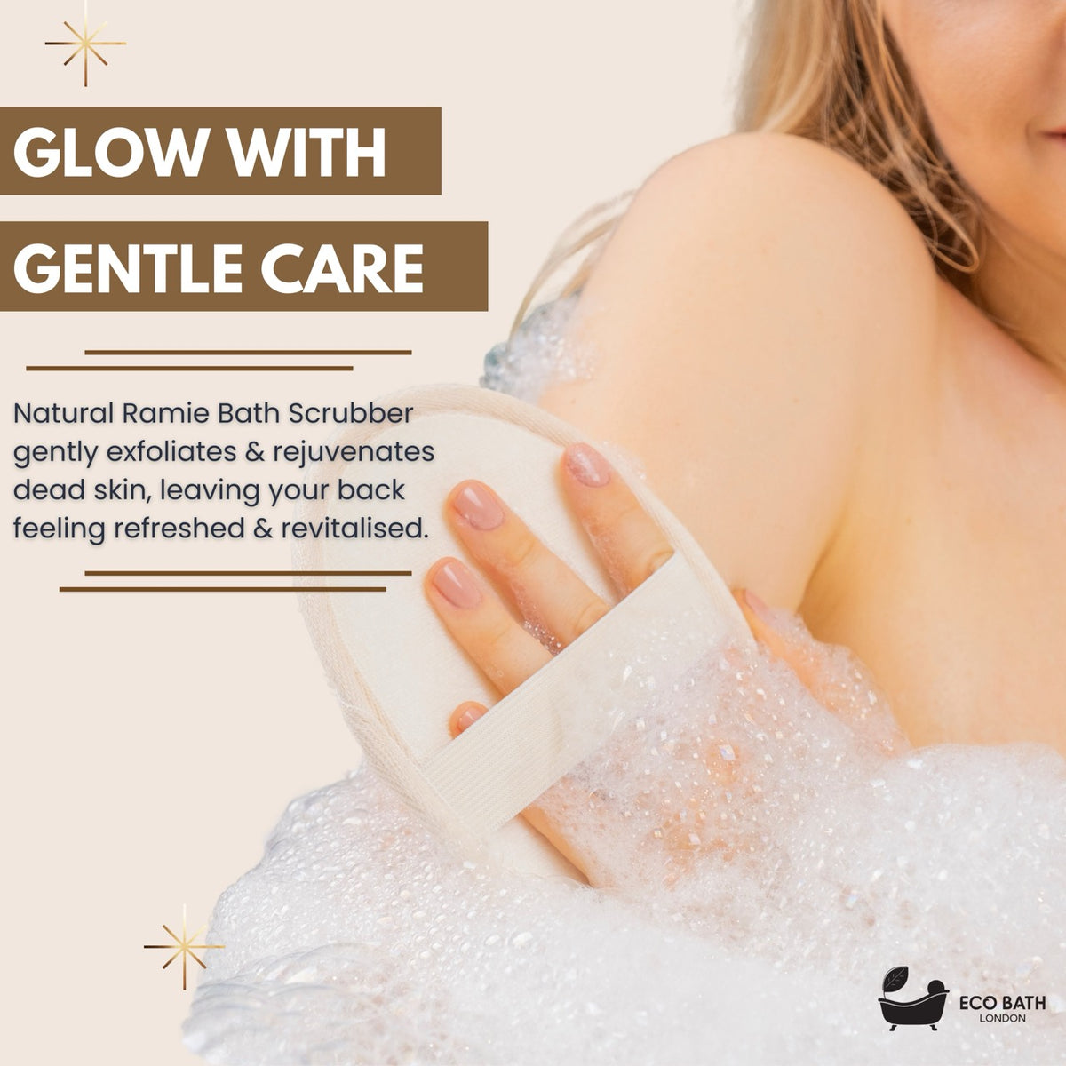 Eco Bath Natural Ramie Badeschrubber