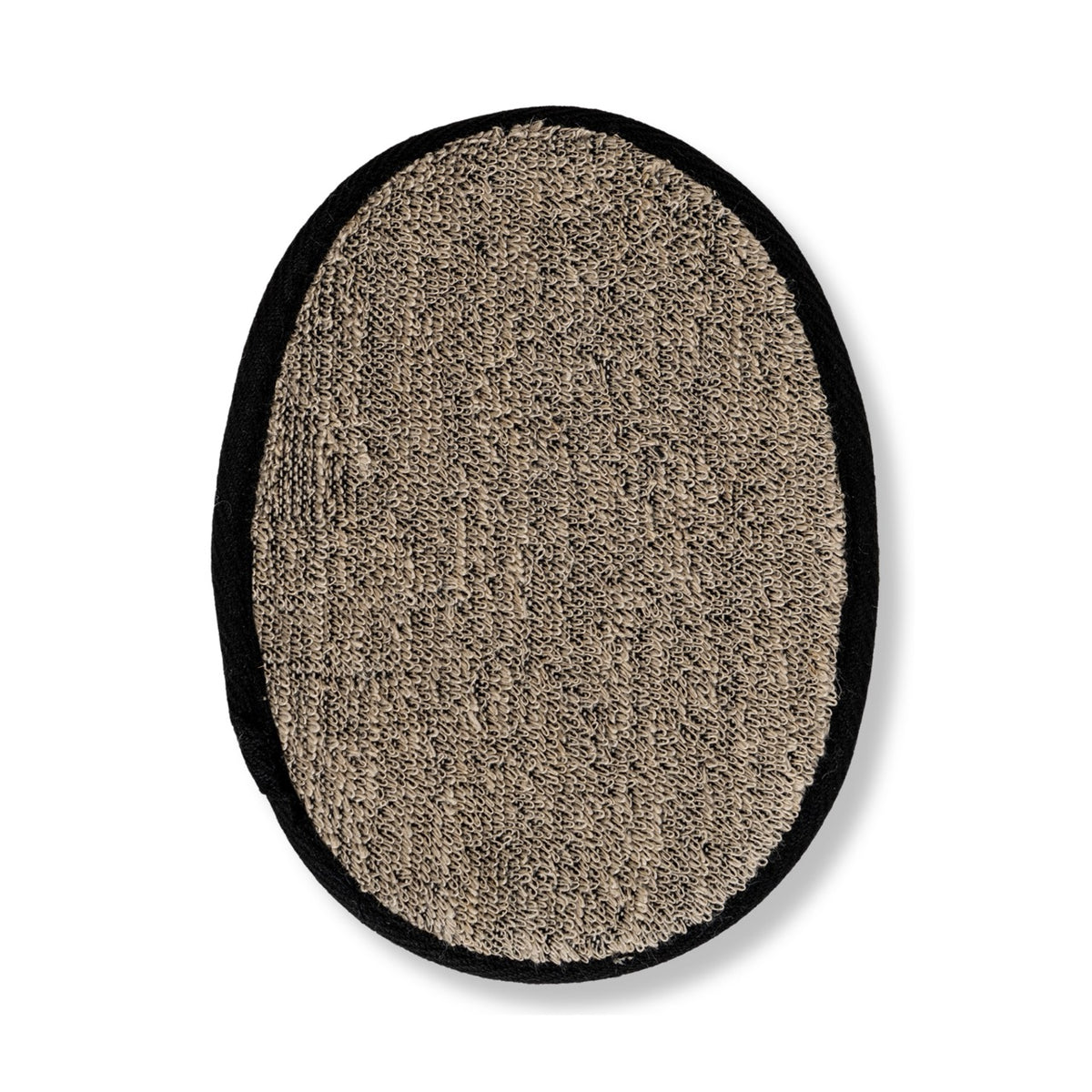 Natürliche Sisal-Hanf-Badematte, Schwarz