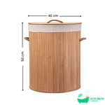 Eco Bath Laundry Basket with Lid and Removable Lining - Eco Bath London™
