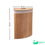 Eco Bath Laundry Basket with Lid and Removable Lining - Eco Bath London™