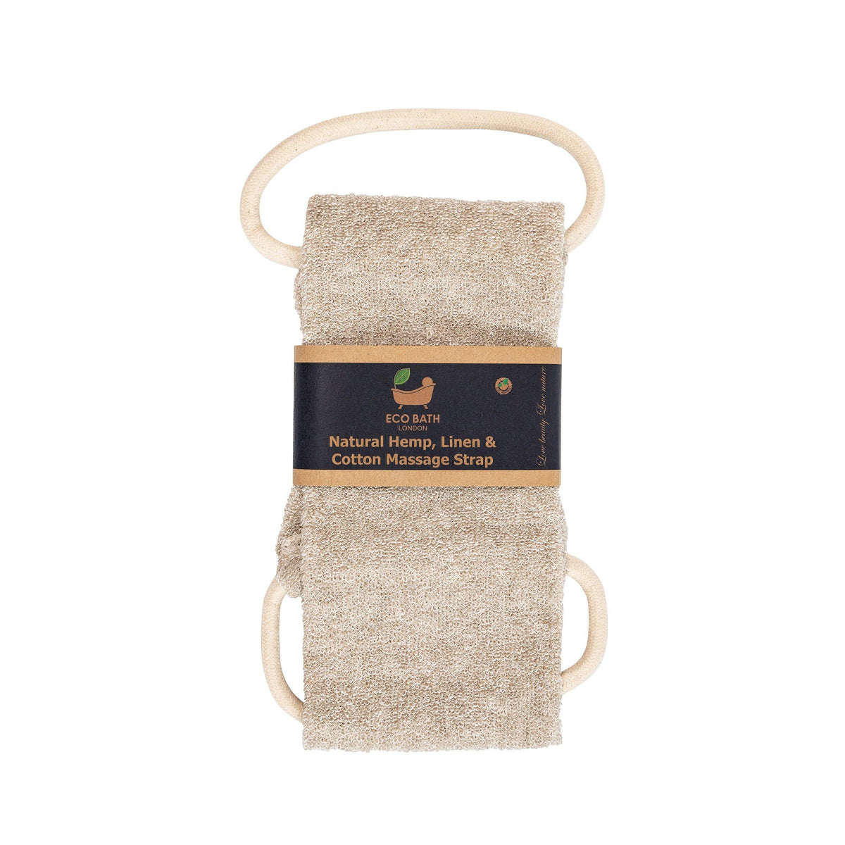 Eco Bath Natural Hemp Linen & Cotton Massage Strap and Glove - Eco Bath London™