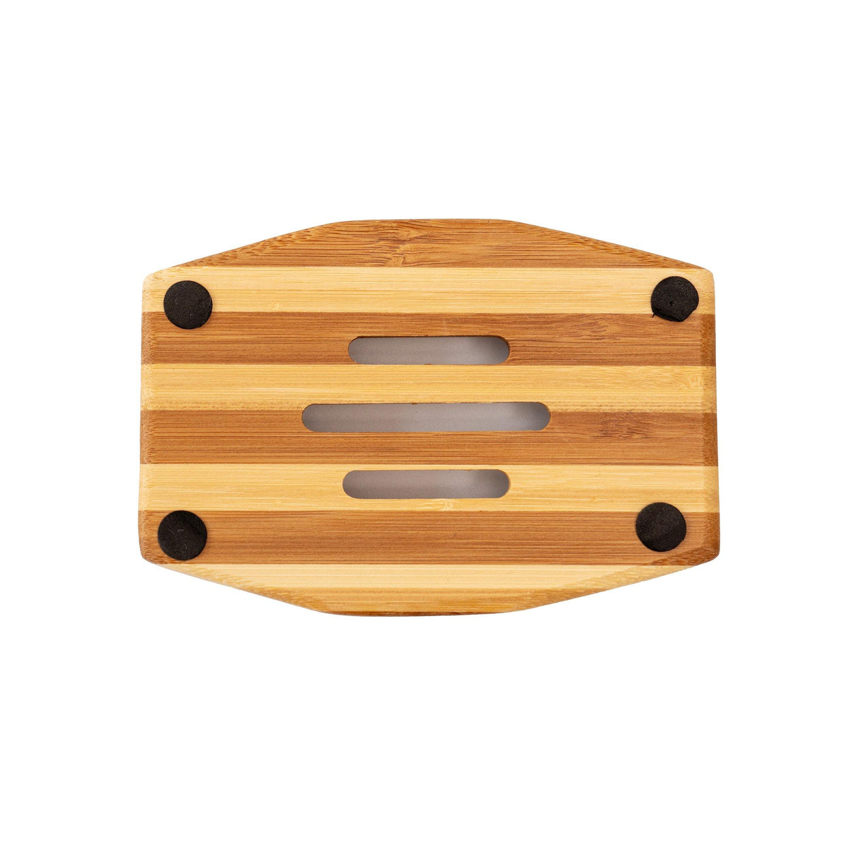 Eco Bath Soap Dish - Bamboo Stripes Rectangle - Eco Bath London™