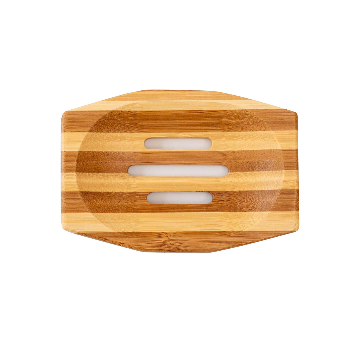 Eco Bath Soap Dish - Bamboo Stripes Rectangle - Eco Bath London™