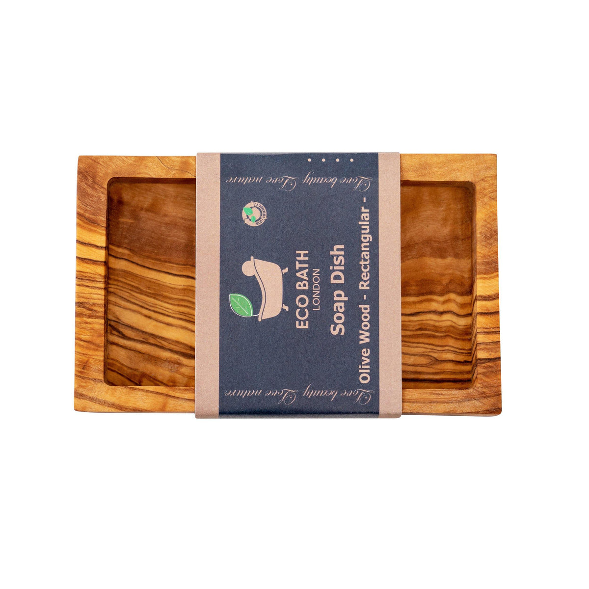 Eco Bath Soap Dish - Olive Wood Rectangle - Eco Bath London™