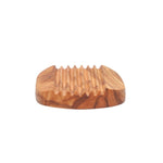Eco Bath Soap Dish - Olive Wood Ridged - Eco Bath London™