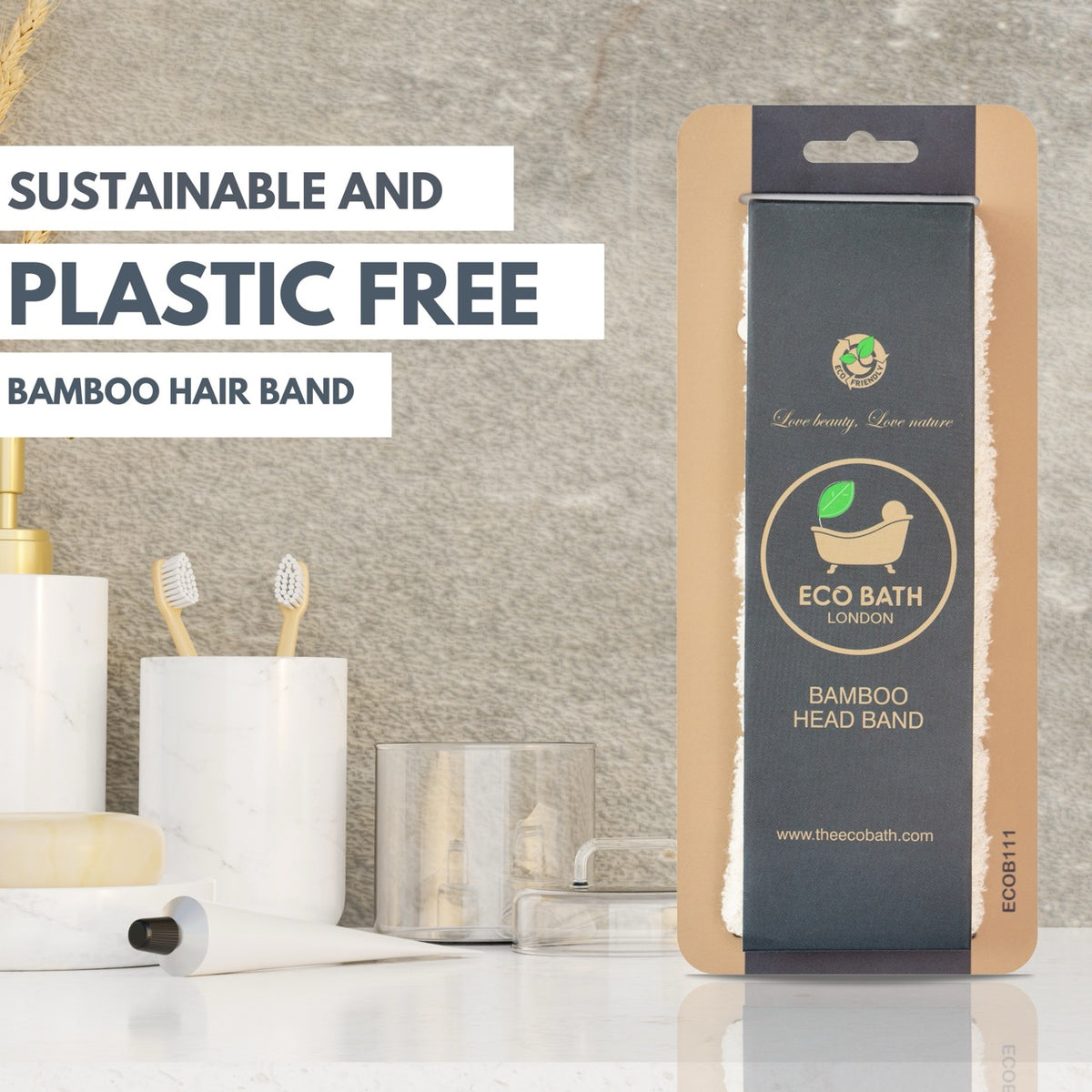 Eco Bath Bamboo Hair Band