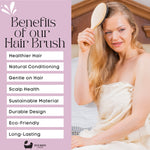 Brosse à cheveux en bambou Eco Bath, poils de sanglier 