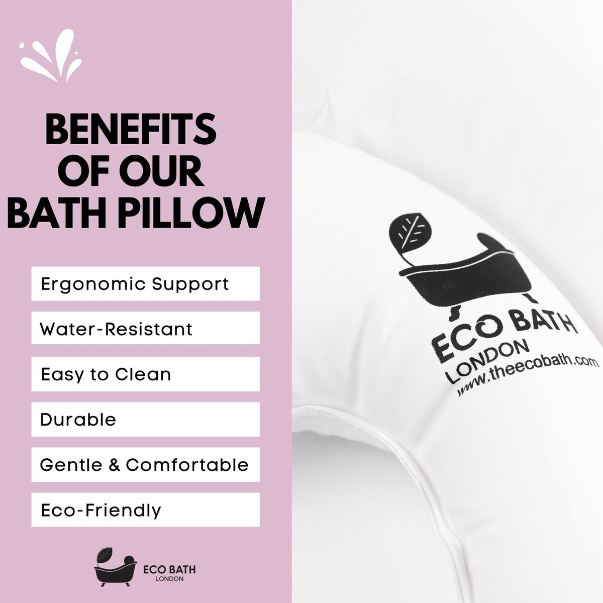 Eco Bath London Bath Pillow