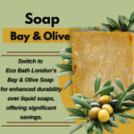 Savon Eco Bath Hand Made Baie &amp; Olive (+/- 200gr) 