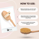 Brosse pour le corps en sisal naturel Eco Bath avec poils durs 