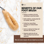 Japanische Spa-Fußbürste aus natürlichem Sisal 