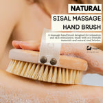 Eco Bath Brosse à main en sisal naturel dure 