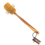 Brosse pour le corps en bois d'olivier en sisal naturel de luxe Eco Bath 