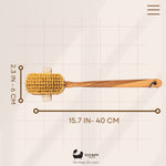 Brosse pour le corps en bois d'olivier en sisal naturel de luxe Eco Bath 