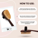 Eco Bath Körperbürste aus natürlichem Sisal-Walnussholz 