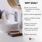 Eco Bath Nagelbürste aus natürlichem Sisal-Walnussholz 