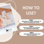 Pantoufles en éponge naturelle Eco Bath - Naturellement, hypoallergéniques. 