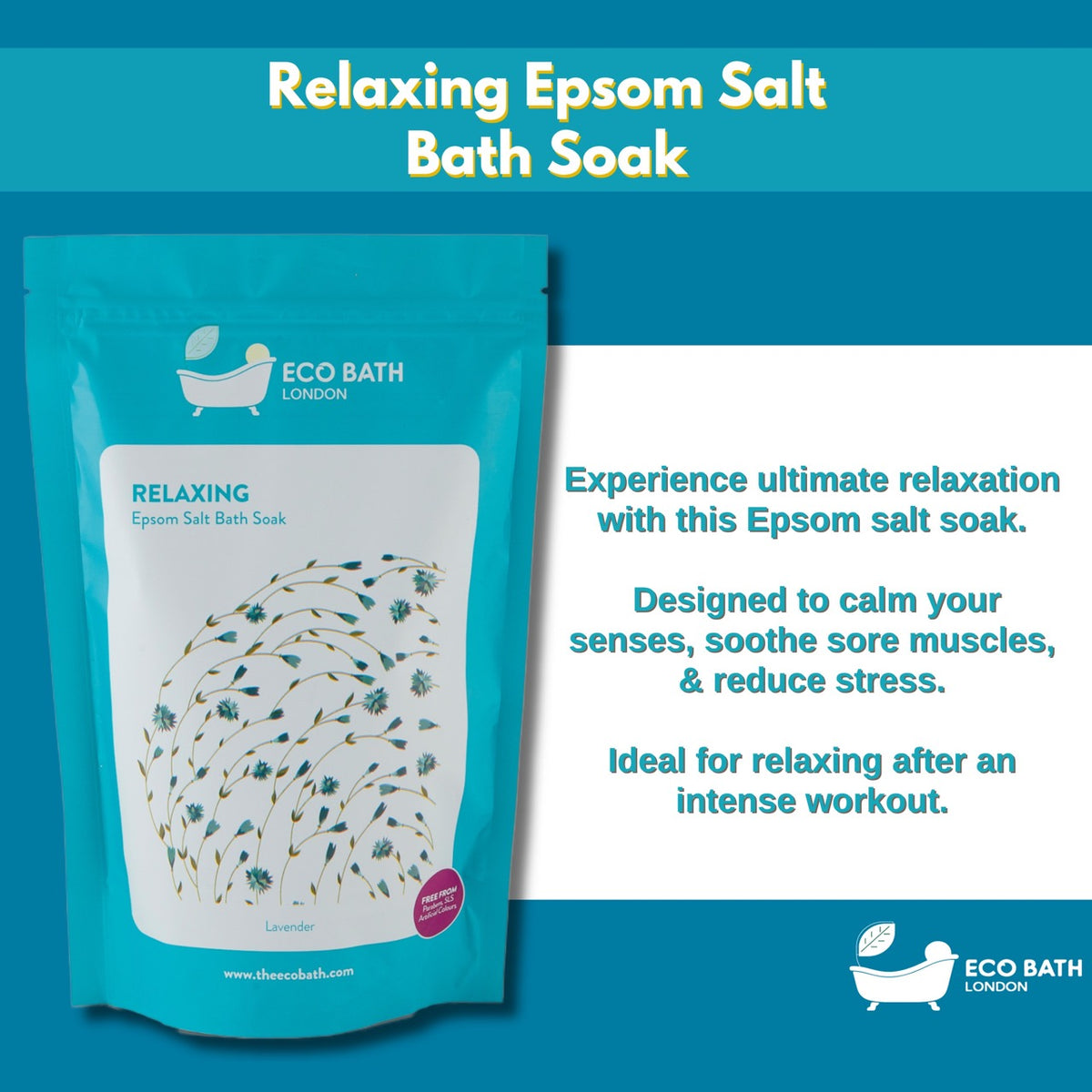 Relaxing Epsom Salt Bath Soak - Pouch