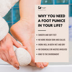 Öko-Bad, natürlicher Bimsstein (glatt mit Seil) 